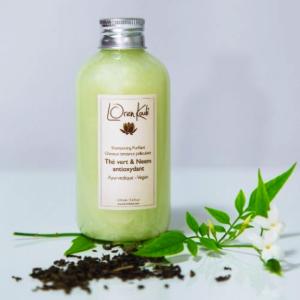 Shampooing ayurvédique "Thé vert & Neem Purifiant" - cheveux tendance pelliculaire - Vegan- 210 ml