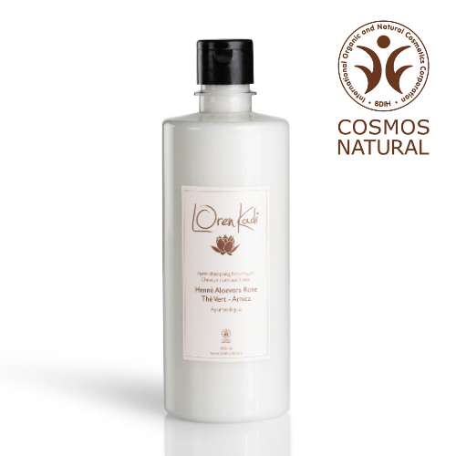 Après-shampoing ayurvedique naturel "Henné Aloevera Rose Nourrissant" cheveux normaux à secs - 2 x 500 ml