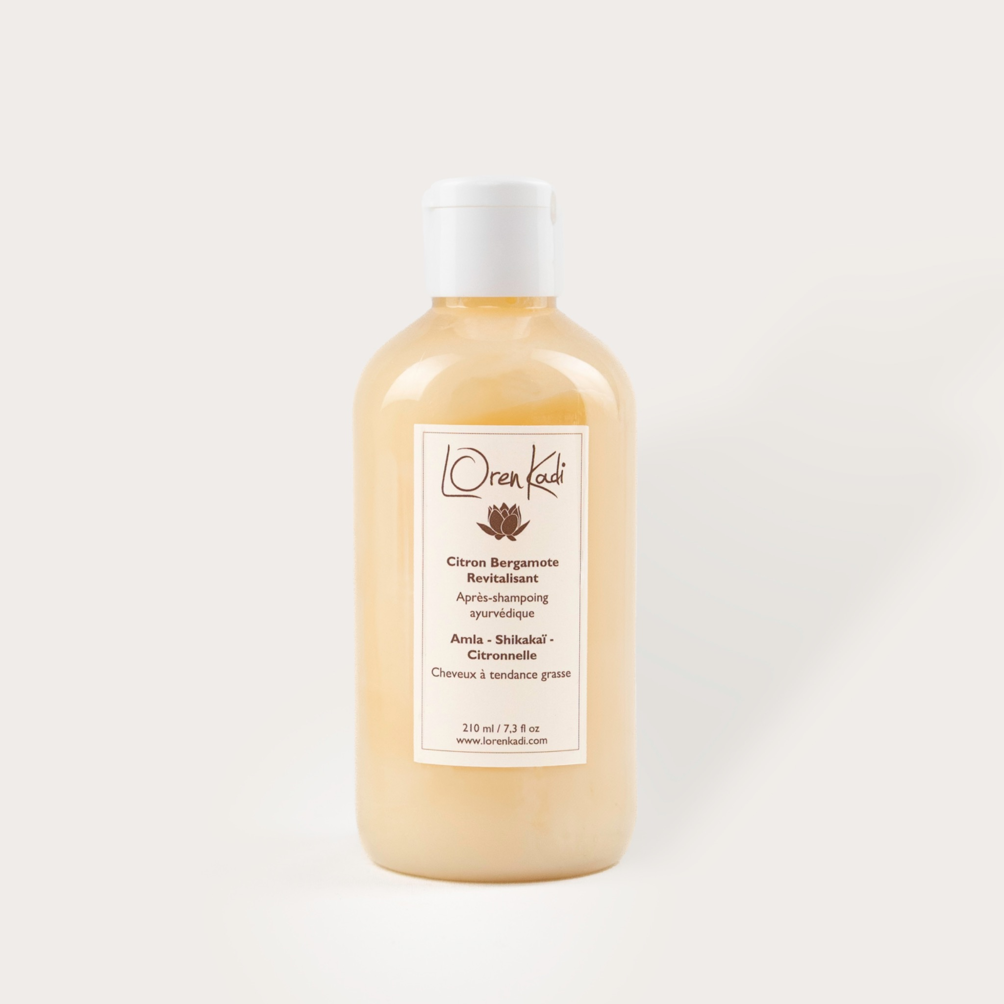 Après-shampoing "Citron Bergamote" Cheveux normaux à gras - 210ml - Ayurvédique et Vegan
