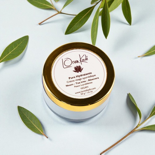 Crème "Pure Hydratante" Visage peau à problèmes 50g - Ayurvédique & Vegan