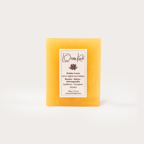 Savon végétal "Golden-Lotus" Equilibre & Volupté 100g Ayurvédique & Vegan