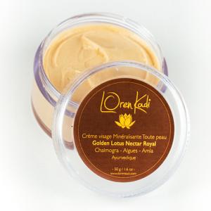 Crème ayurvédique "Golden Lotus Nectar Royal" - visage toute peau - 50 g