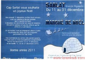 Marché de Noël de Sarlat la Canéda du 11 au 31/12/2010