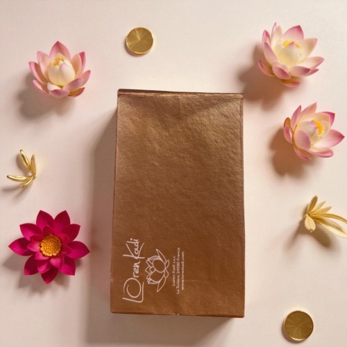 Grande pochette à rabat cuivrée