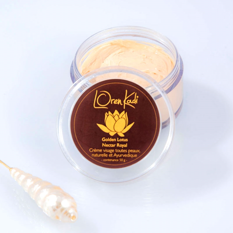 Crème ayurvédique "Golden Lotus Nectar Royal" - visage toute peau - 50 gr
