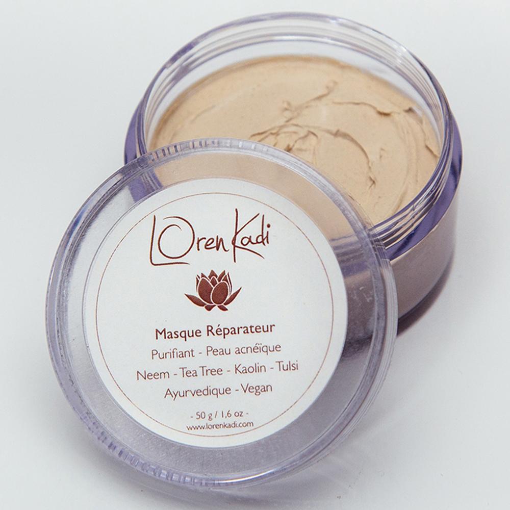 Masque ayurvédique "Réparateur" - visage peau acnéïque - 50 g - Vegan