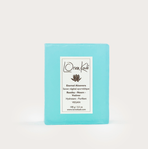 Savon végétal "Aloevera-Neem-Vetiver" Purifiant 100g Ayurvédique & Vegan