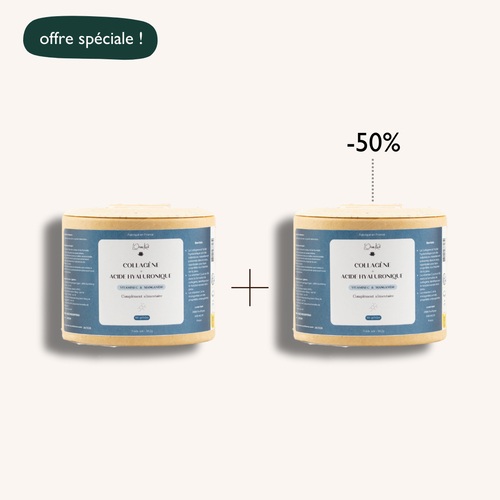 Collagène Marin & Acide Hyaluronique - 2 x 60 gélules - Pot Kraft
