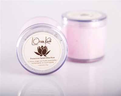 Crème ayurvedique "Santal-Olive-Rose" Protectrice - visage toute peau - 2x100 g - Vegan