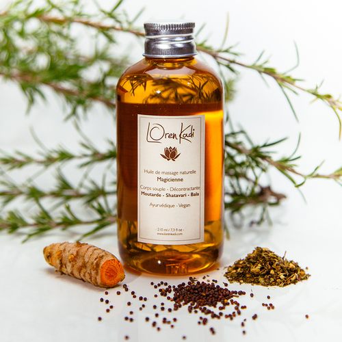 Huile de massage "Magicienne" Corps souple 210ml - Ayurvédique & Vegan