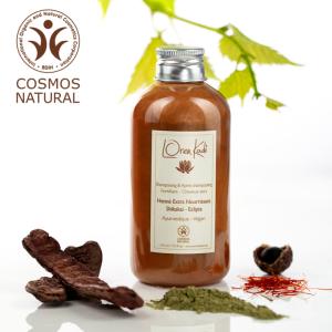 Shampoing ayurvédique naturel "Henné Extra Nourrissant Fortifiant" cheveux normaux à secs - 210 ml - Vegan