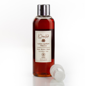 Lotion capillaire ayurvedique naturel "Hibiscus Tonifiante" en spray - tous cheveux - 100 ml - Vegan